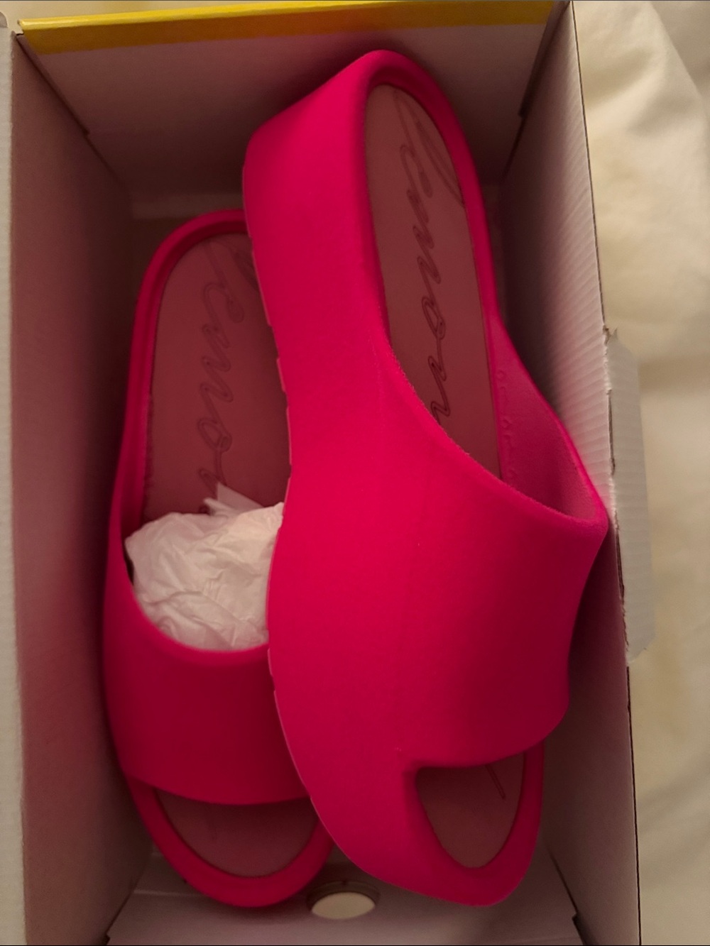 Women's Hot Pink Slide Mules by